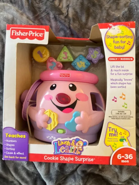 Laugh & Learn PINK Cookie Shape Surprise baby toy - Fisher Price 6-36 months