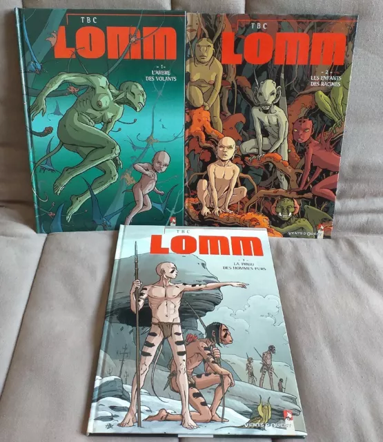 LOMM lot série complète de 3 albums tous EO de TBC éditions Vents d'Ouest  TTBE+