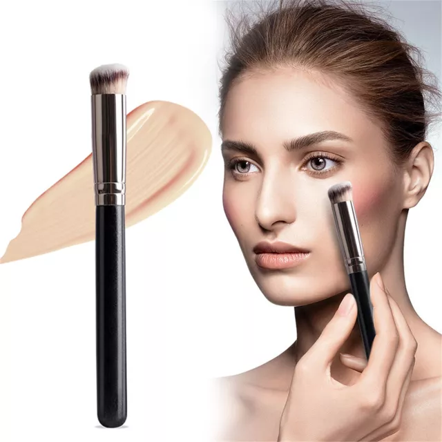 Concealer Under Eye Mini Angled Flat Top Nose Brush For Dual Ended Makeup Brush