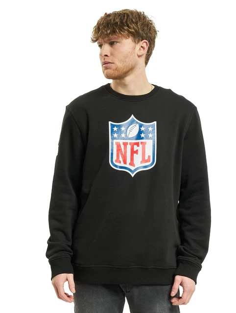 New Era Team Logo Crew NFL Shield Felpa Uomo Nero (Black) Large (Taglia Produtt