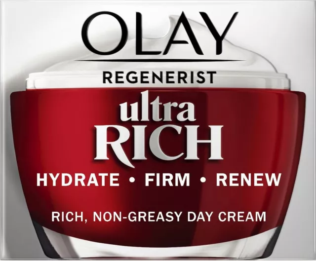 Olay Regenerist Ultra Rich Day Cream Hydrate Firm Renew 50ml | Same Day Dispatch