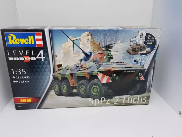 Revell Panzer SpPz2 Luchs Diorama Modell Kit Bausatz 1:35 Neu OVP Geschenk
