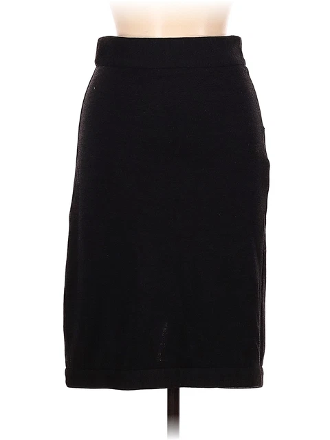 Diane von Furstenberg Women Black Wool Skirt 8