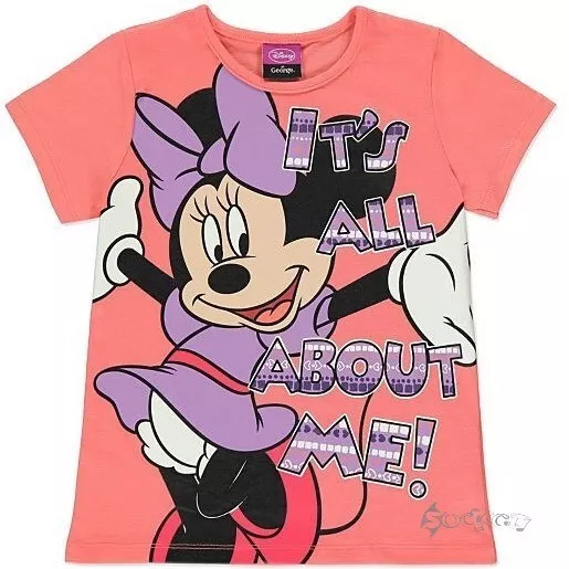 Girls Ex George Minnie Mouse T Shirt Top Ages 1-6 Years Disney