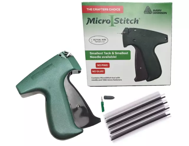 MicroStitch Tagging Gun Kit  Includes 1 Needle 600 White & 480 Black Fasteners