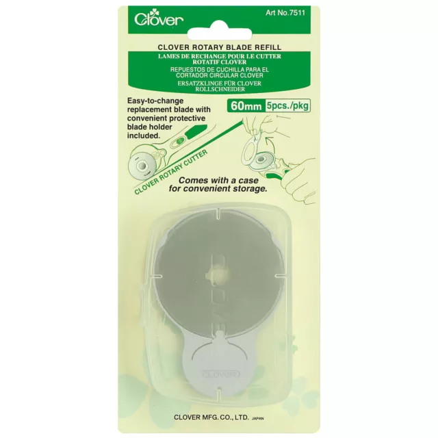 Clover Rotary Blades Refill Pack 60mm x 5