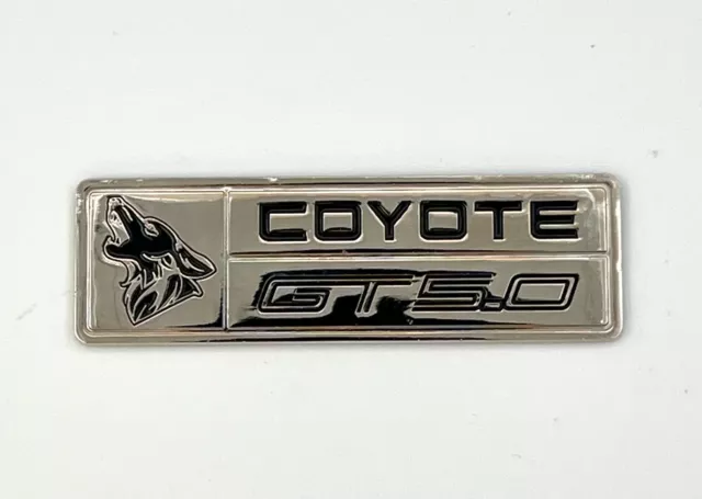 2015-2023 FORD MUSTANG GT - Coyote Dash Plaque Emblem -Chrome - Perfect
