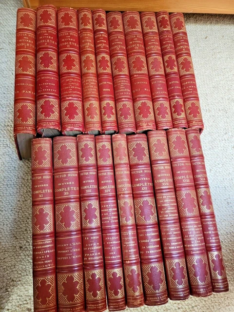 Victor Hugo- Œuvres complètes 19 volumes -Edi  E.girard  - A.Boitte - 1859