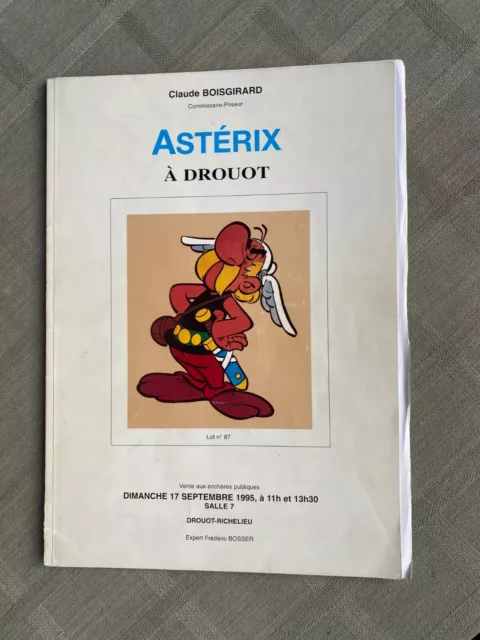Catalogue De Vente Astérix À Drouot 1995 En Tbe Avec Son Affichette Et Résultats