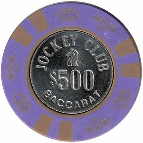 Jockey Club Casino Las Vegas Nevada $500 Baccarat Chip 1983