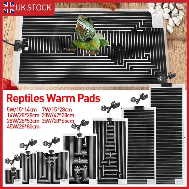 Adjustable Temperature Reptile Heating Heat Mat Heating Pad For Pet 5W-45W New