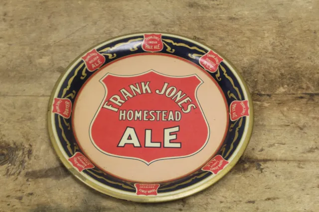 Antique Vintage FRANK JONES HOMESTEAD ALE BEER COASTER 5" TIP TRAY PORTSMOUTH NH