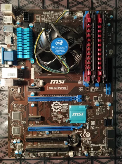 Carte mère MSI B85-G41 PC Mate + Processeur Intel Core i7-4790K + 16 Go de RAM