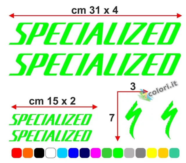 Kit de pegatinas de vinilo tuning para cuadro de bicicleta de Specialized