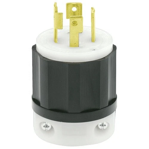 2721 30 Amp, 250 Volt 3-phase, NEMA L15-30P, 3P, 4W, Locking Plug, Industrial...