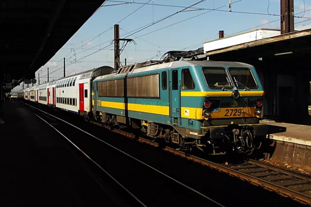 F10 6x4 Glossy Photo SNCB Class 27 2729 @ Brussels Zuid