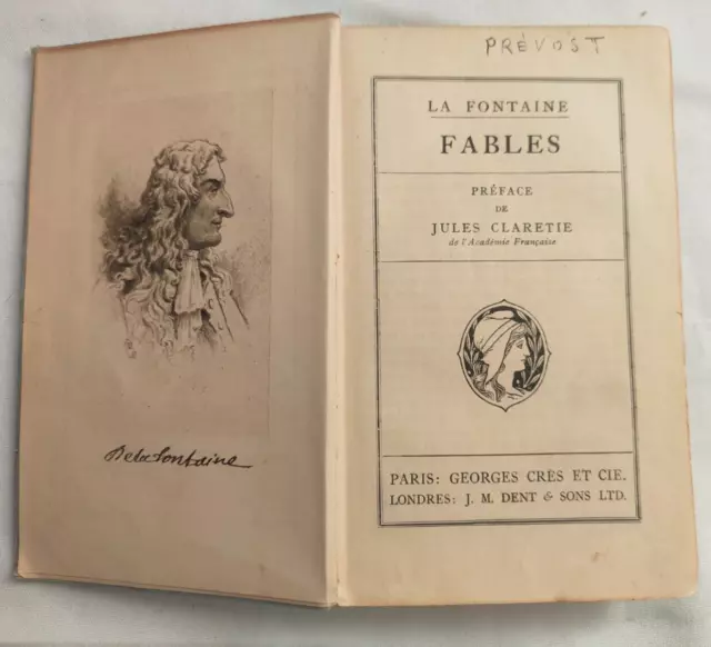 FABLES LA FONTAINE COLLECTION GALLIA Préface de Jules Claretie 2