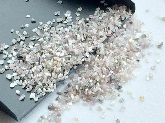 Polvo de diamante rosa 100% natural diminuto de 10 ct, diamante en bruto,...