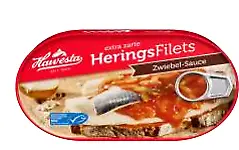 MSC Hawesta Heringsfilets in Zwiebel-Sauce 200 g Dose 10er Pack (200g x 10)