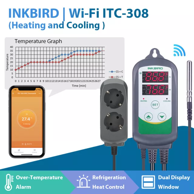 Programmable 308 Wifi Temperature Controller Digital Smart Thermostat APP EU C/F