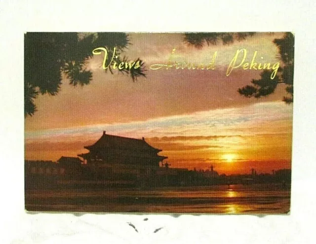 Vintage Chinese Views Around Peking Postcard Book Packet of 8 Unused