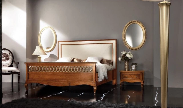 Chambre à Coucher Meuble Set Ensemble Italienne Table de Chevet Massif Bois