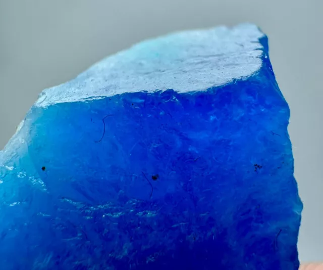 38 Carat UNUSUAL ! Fluorescent Top Blue Hauyne Crystal Piece From @Afg