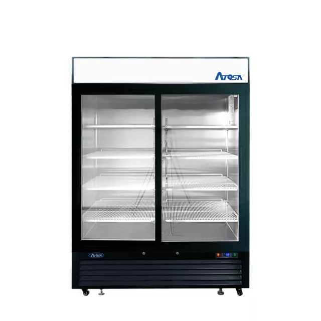 Atosa MCF8727GR, 2 SLIDING GLASS Door REFRIGERATOR WITH 5 YEARS PARTS & LABOR!!!