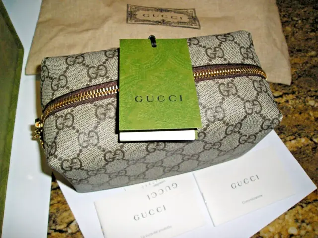 Beautiful New In Box Limited Gucci Women's Ophidia Make Up Cosmetic Bag