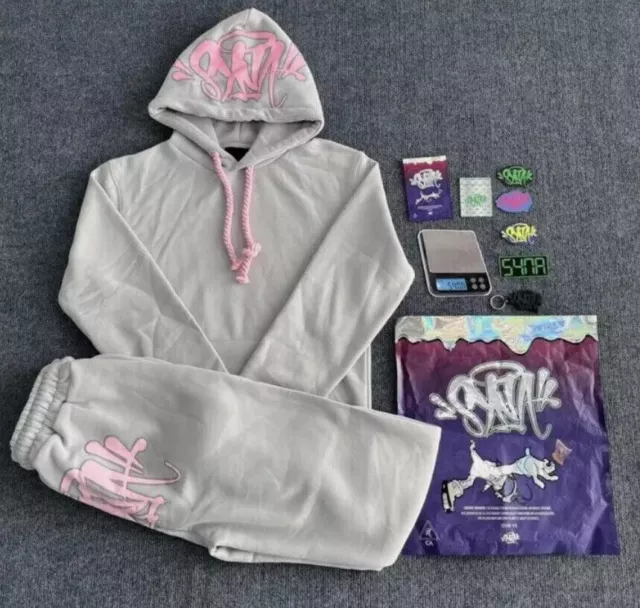 SYNA WORLD X Central Cee - Grey/Pink Tracksuit Size M