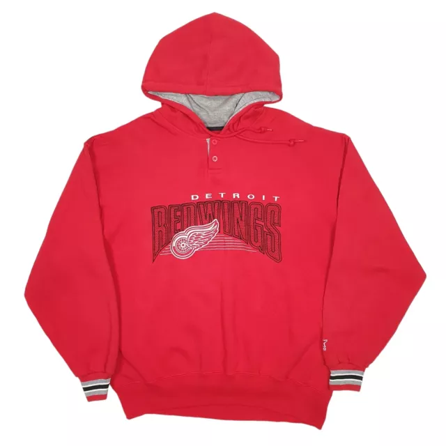 STARTER Hoodie Detroit Redwings NHL Hockey Jumper Sweatshirt Mens L