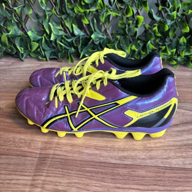 Asics Gel Lethal Tigreor Size US6 Boys/girls  Purple Irradescent Soccer Boots