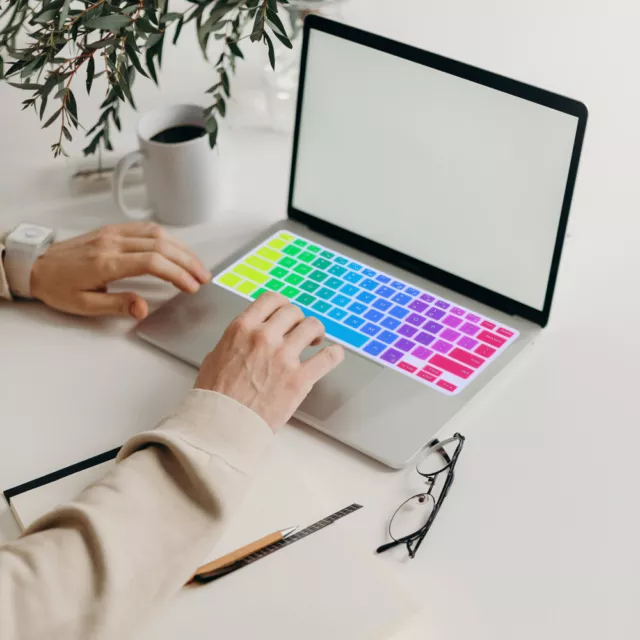 Staubdichte Tastaturabdeckung Regenbogenfarben Tastaturschutz Tastaturhaut 3