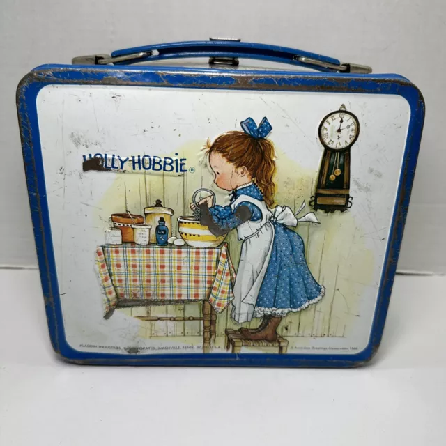 Vintage 1970's "Holly Hobbie" Metal Lunch Box Aladdin Industries NO THERMOS