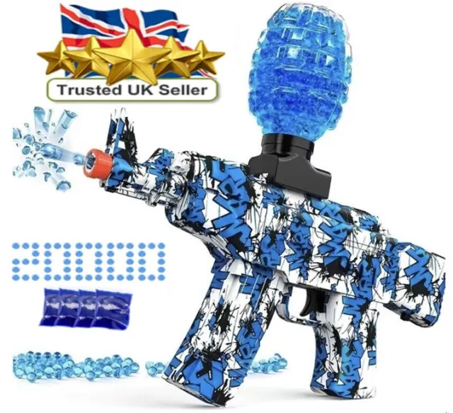 Automatic Electric Gel Ball Blaster Eco-Friendly Water Bead Blaster Gun Toy Game