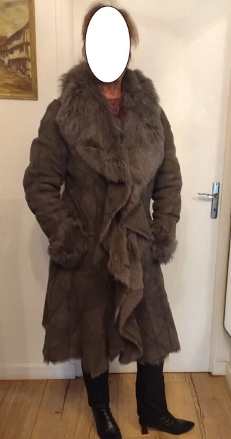 Manteau Long D'hiver Avec Col Fausse Fourrure Alexandra - Taille 42/44 (XL) - Neuf Avec étiquettes