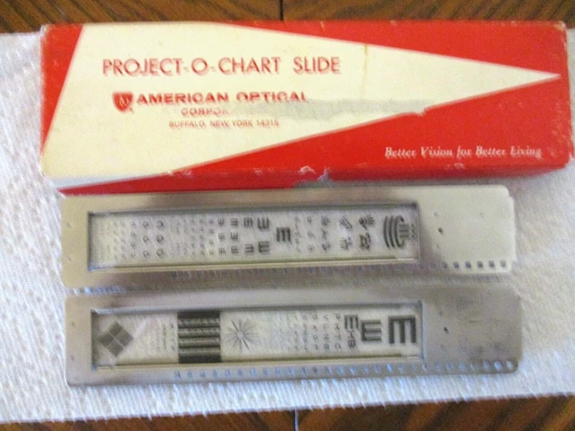 2 Eye Project Chart Slide Project-O-Chart POC American Optical