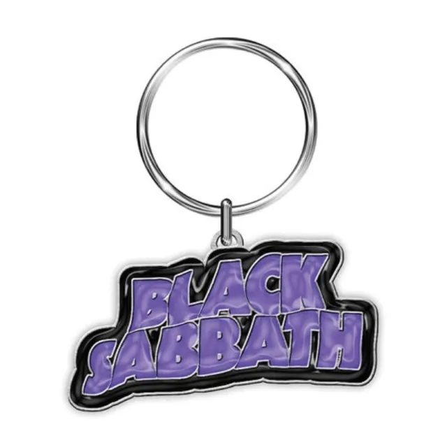 Black Sabbath Keyring Band Logo Keychain