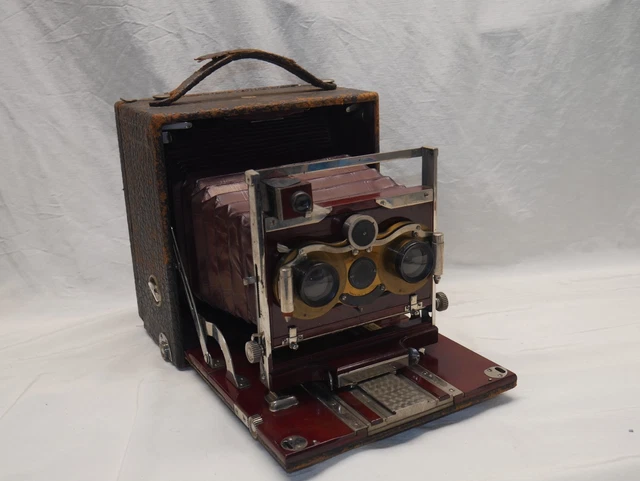 Appareil Photo Pliant Ancien MURER 4,5x6 – à Soufflet, Gainé Cuir