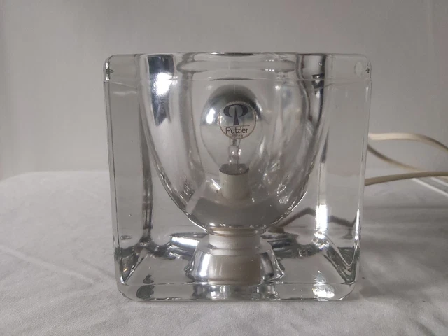 Vintage Peill Putzler Ice Cube Lamp Clear Glass 1960s70s Cube Lamp Vintage Peill Putzler Ice Cube Lamp Clear Glass 1960s70s Cube Lamp