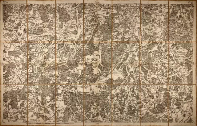 Carte de Cassini de Joinville et ses environs