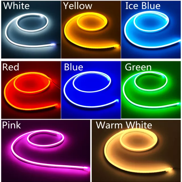 5V 12V 24V Led Neon Strip Lights Flex Tape Waterproof Rope Silicon Tube Bar lamp