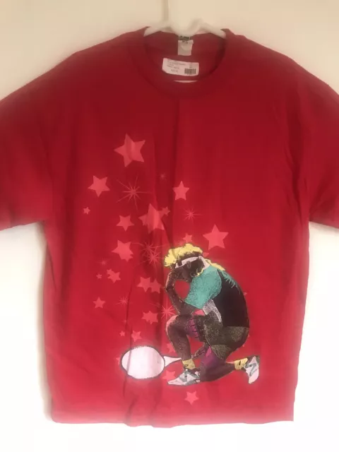 Lemar And Dauley Andre Agassi Tee Size Large  Vtg Air Tech Challenge Vintage