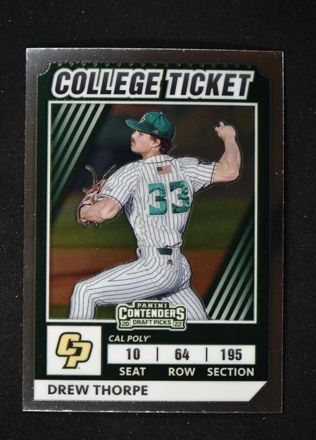 2022 Elite Extra Edition College Tickets Optic #CTO-37 Drew Thorpe