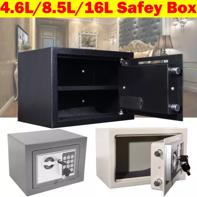 Digit Security Case Handy Storage Secure Locking Safe Chest Fireproof Safety Box