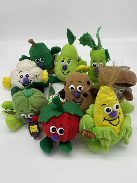 Veggie Friend Seedies Bean Bag Plush Toys Collectibles Lot Of 9