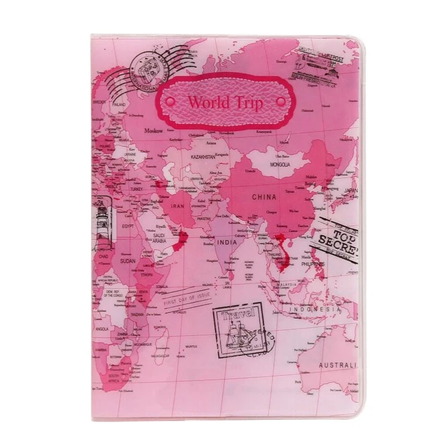 Color Pop Proteggi Passaporto Francia In PVC - Stampato, 13,5x9,5cm, Made In Loira - 3