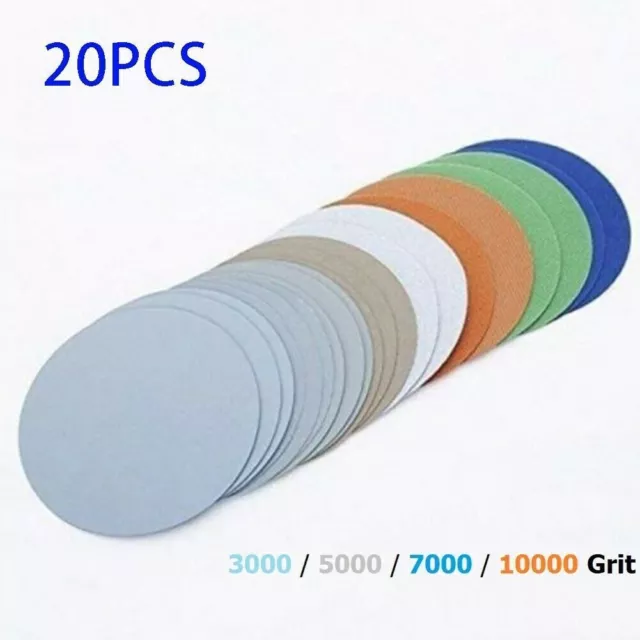 Abrasive Paper Sanding Discs 3000 5000 7000 10000 Grit Wet/Dry