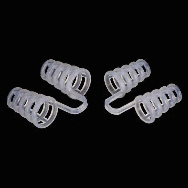 Snore Solution Clip Nasenkegelstopper, 4er-Set für sanftes Atmen