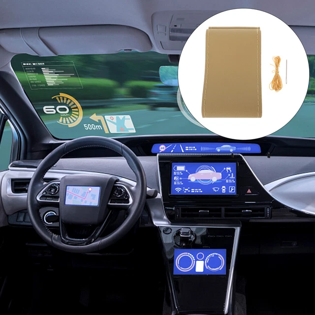 Copertura sterzo auto volante avvolgimento cucito a mano pezzo unico
